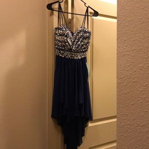 Navy blue Prom dress. Never been worn.